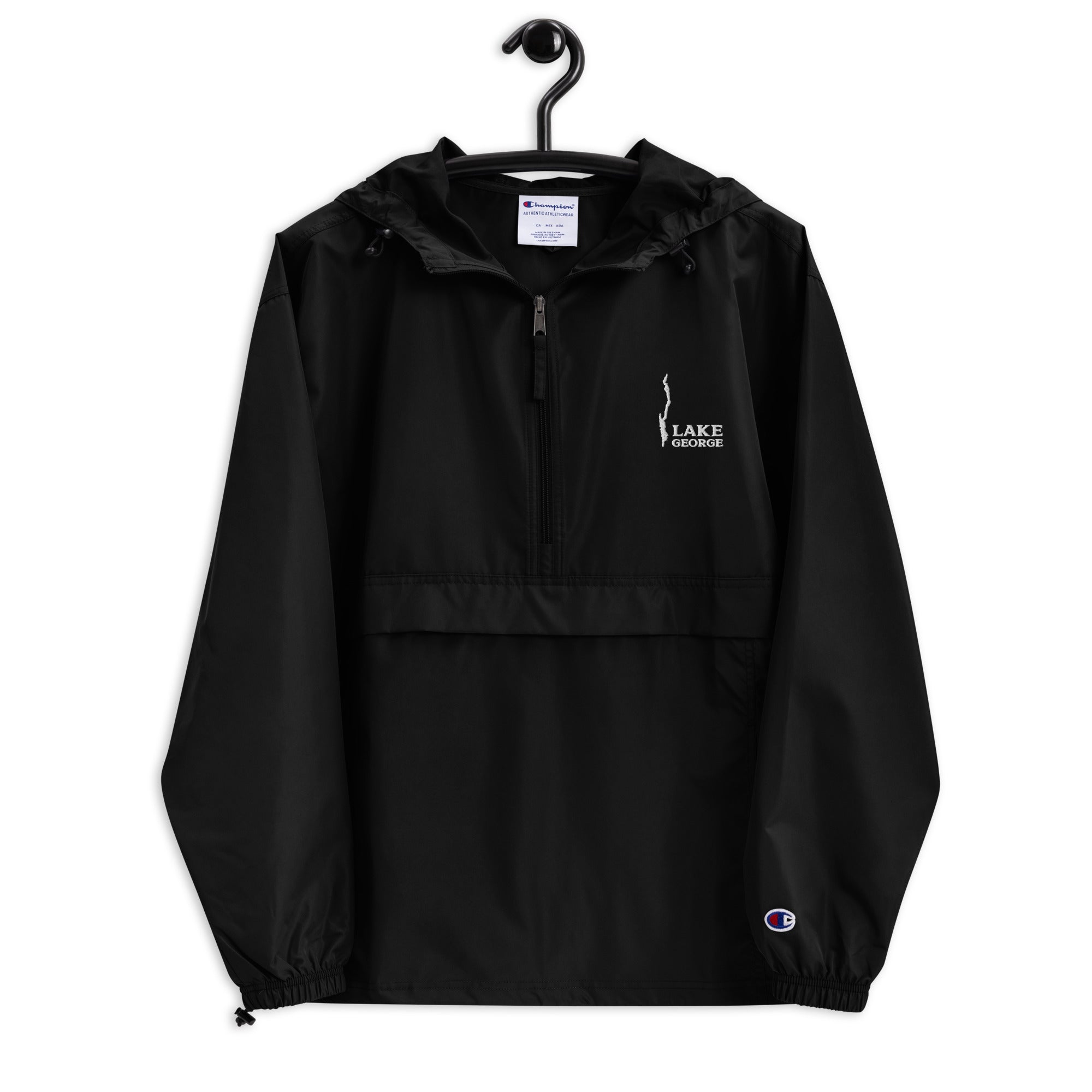 Champion windbreaker black online