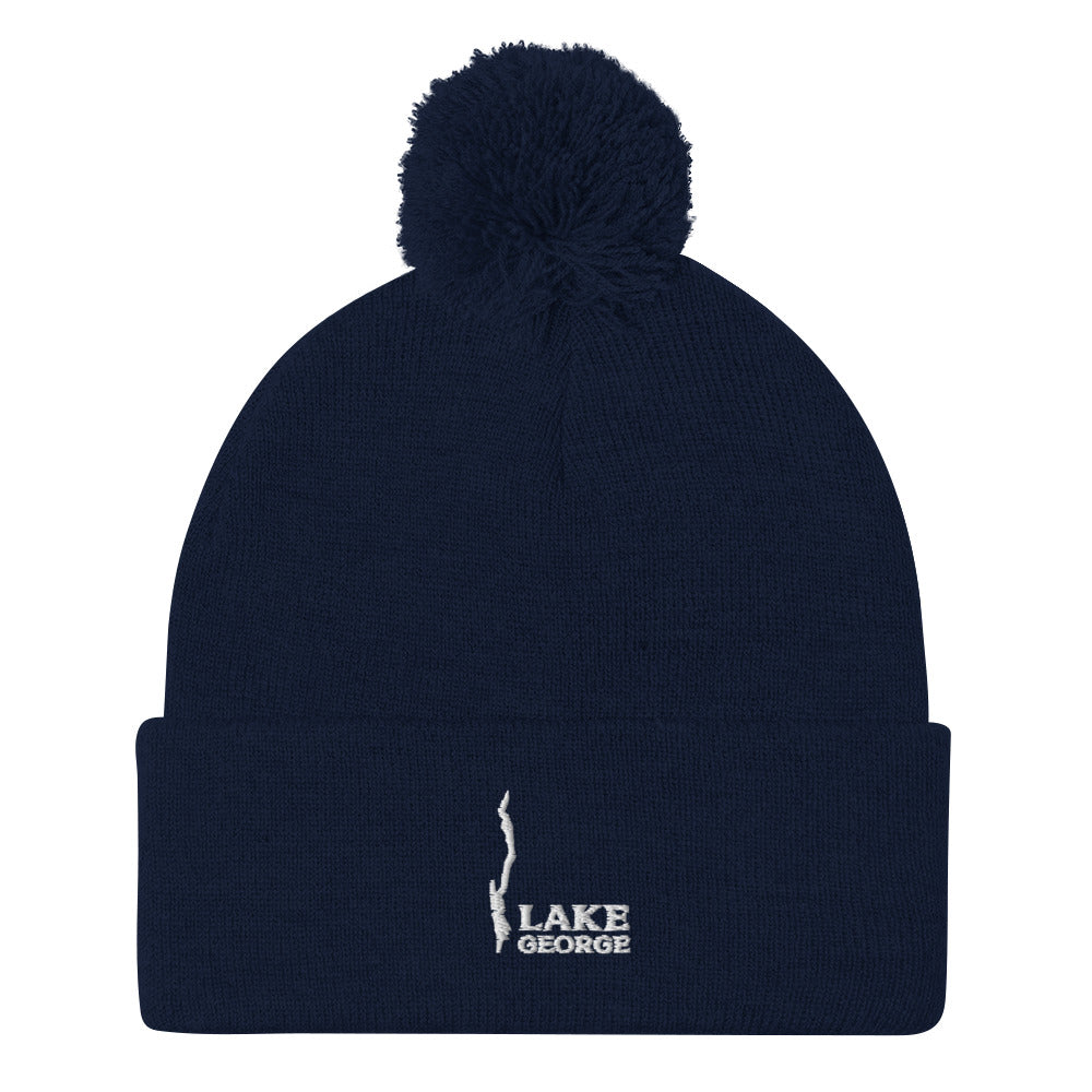 Lake George Beanie With Pom-Pom