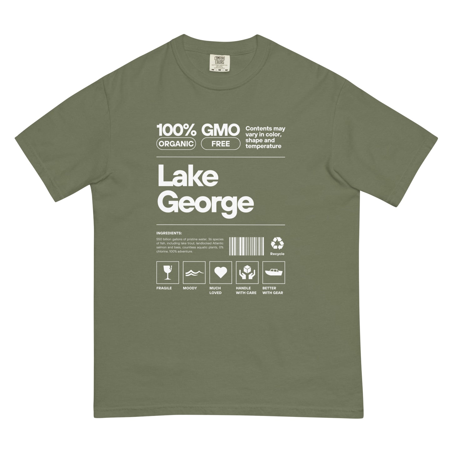 Lake George Ingredients Funny T-Shirt In Various Colors