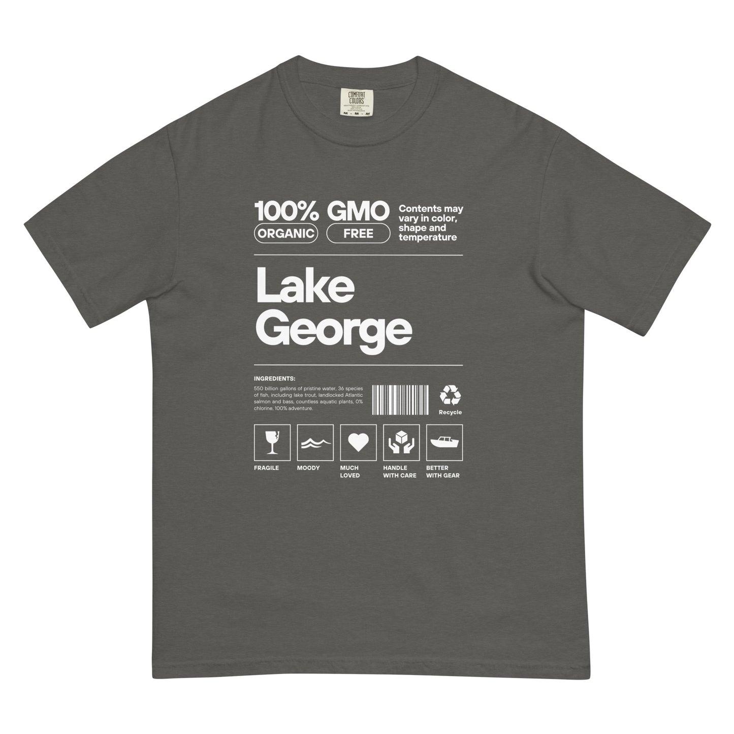 Lake George Ingredients Funny T-Shirt In Various Colors