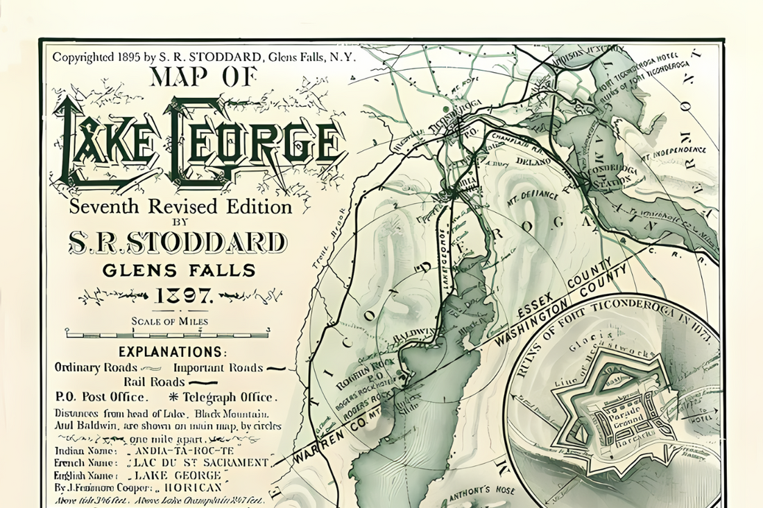 Discover the Timeless Beauty of Seneca Ray Stoddard’s Map of Lake George