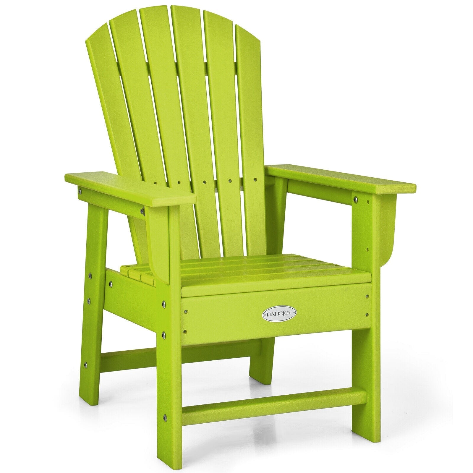 Kids' Adirondack Chair with Ergonomic Backrest — Green