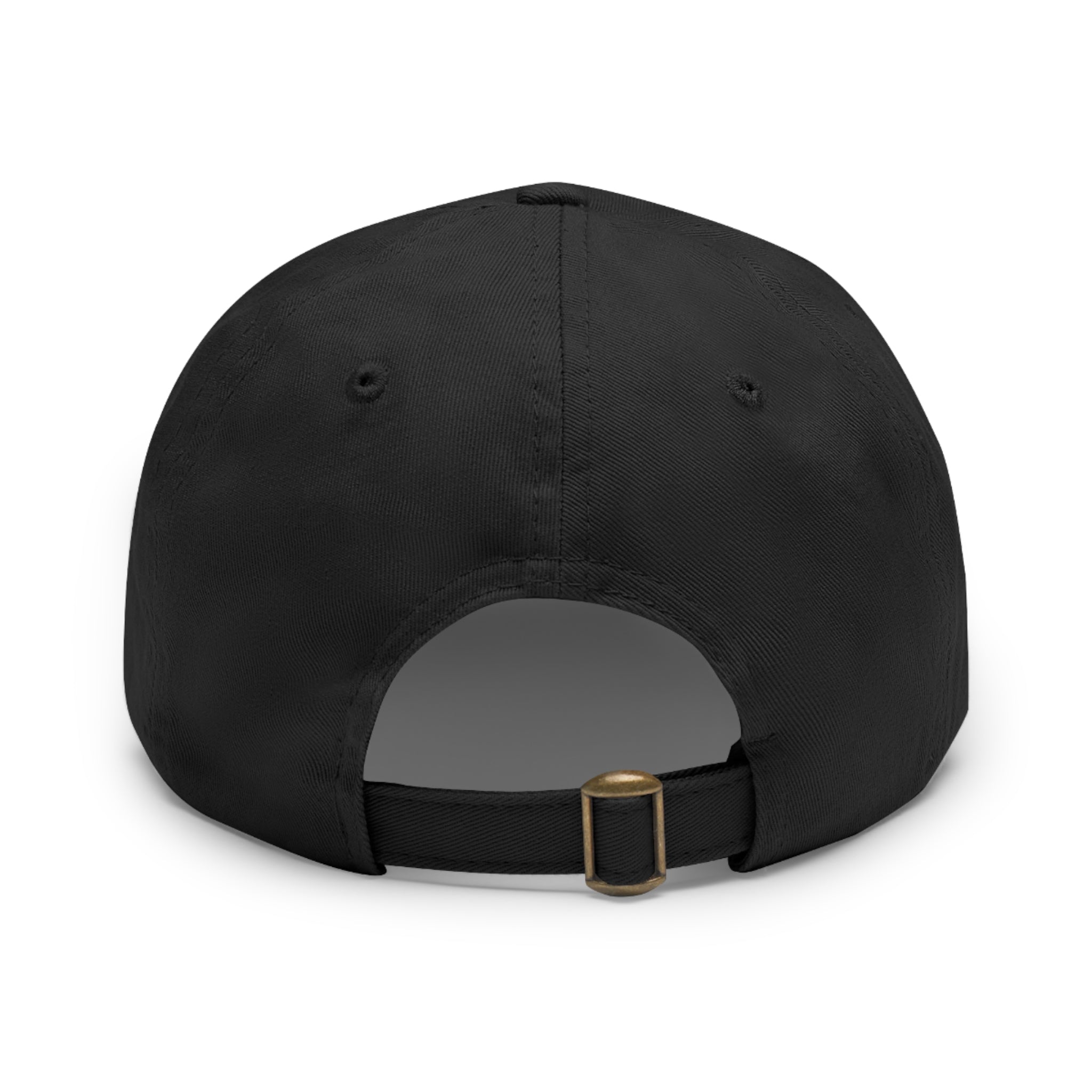 Lake George Round Leather Patch Dad Hat - Bear on Ice Design
