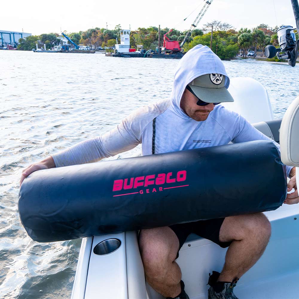 Inflatable Boat Fender with Electric Pump — 11.8×39.4", Marine-Grade PVC