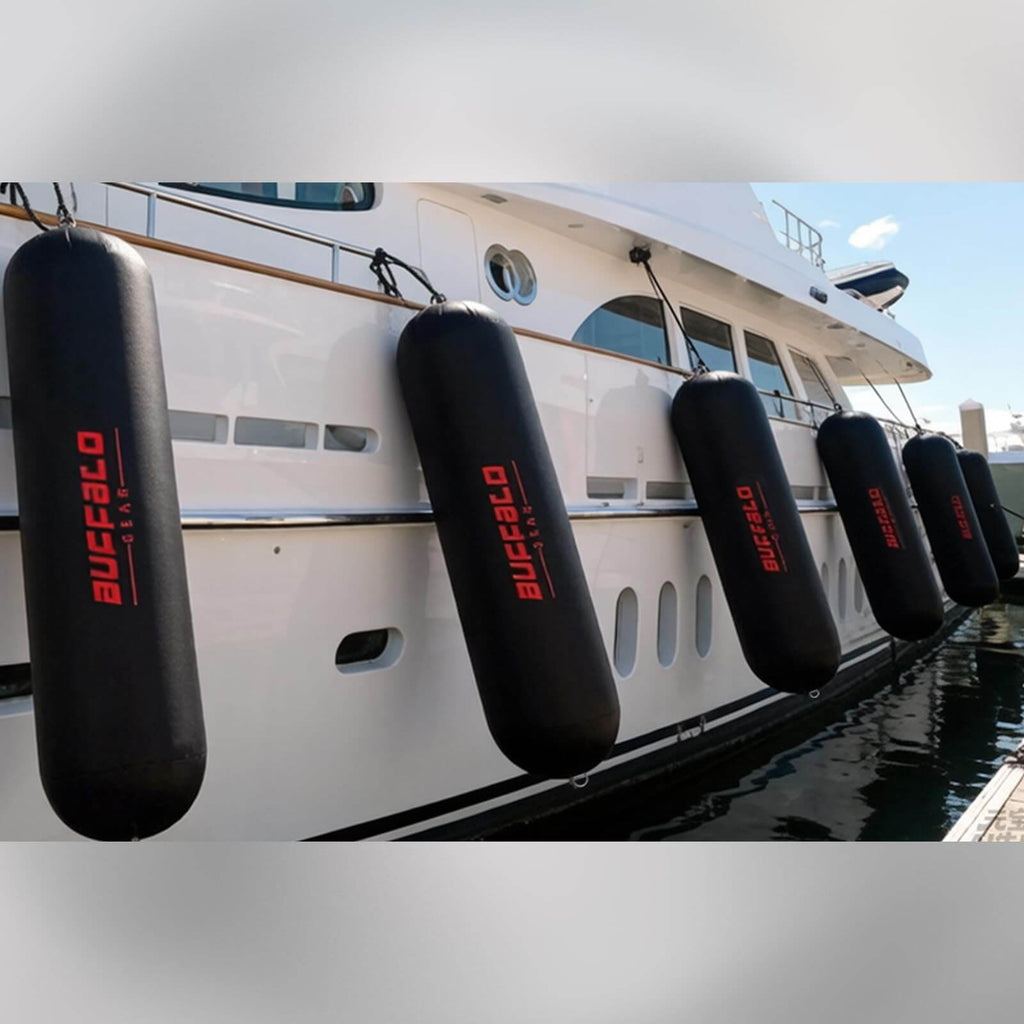 Inflatable Boat Fender with Electric Pump — 13×47.2", XL Marine-Grade PVC