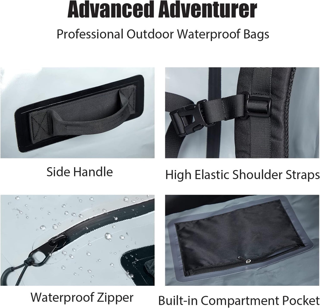 Waterproof Duffel Dry Bag — 159QT / 150L, 1000D Tarp, 3 Colors