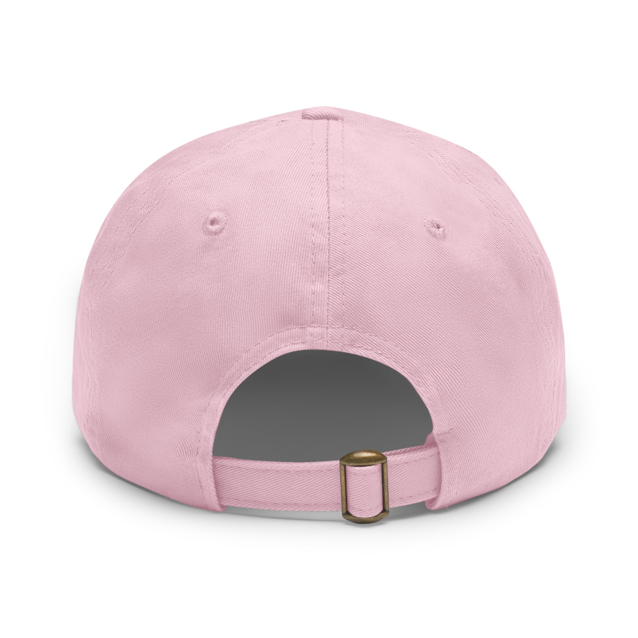 Lake George Dad Hat with Leather Patch - Bear on Ice Design