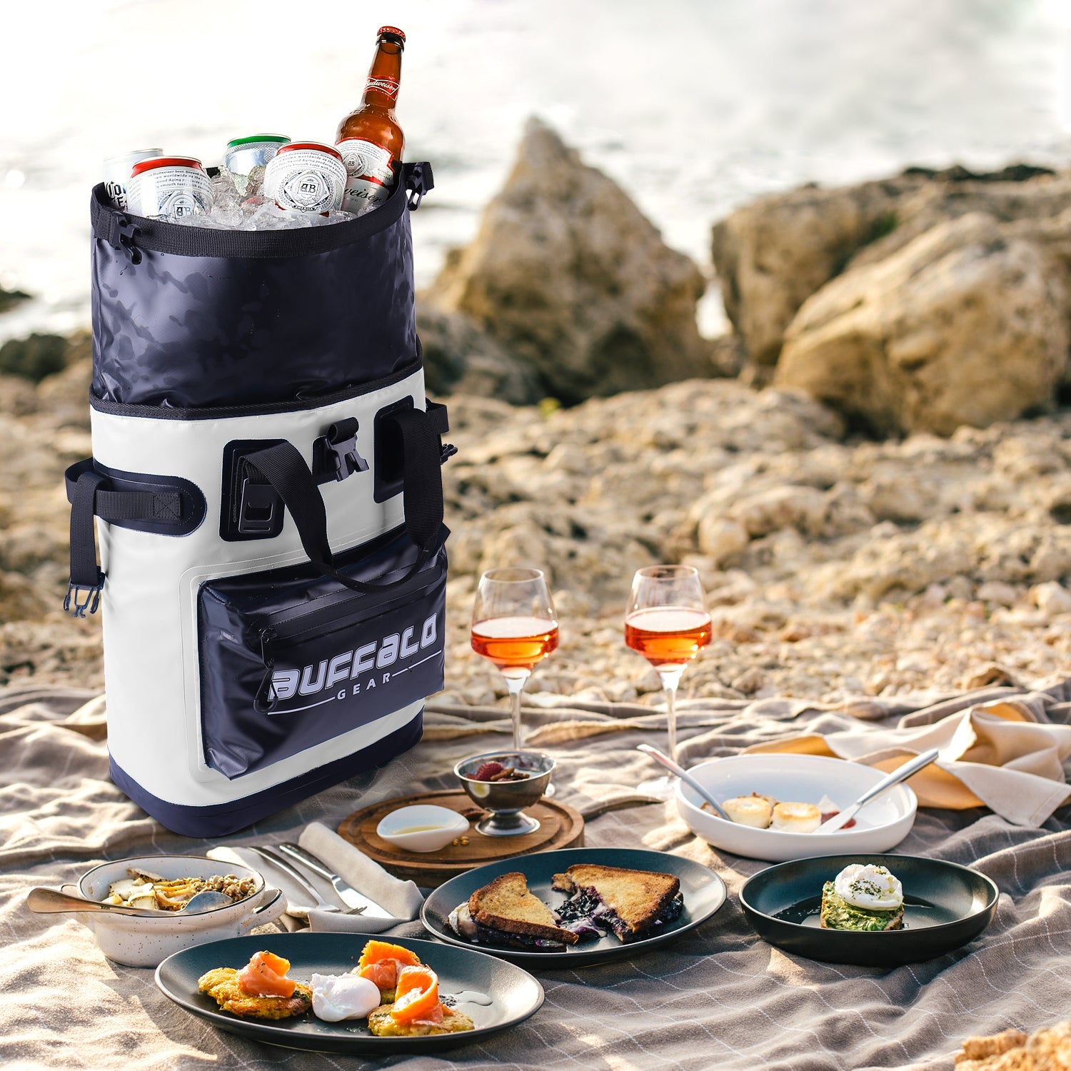 Buffalo Gear 19QT Backpack Cooler — Waterproof, Keeps Ice 36 Hours
