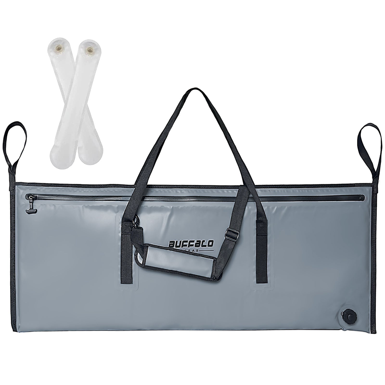 Insulated Fish Cooler Bag — 48×18", Airtight Zipper, 48hr Ice Retention