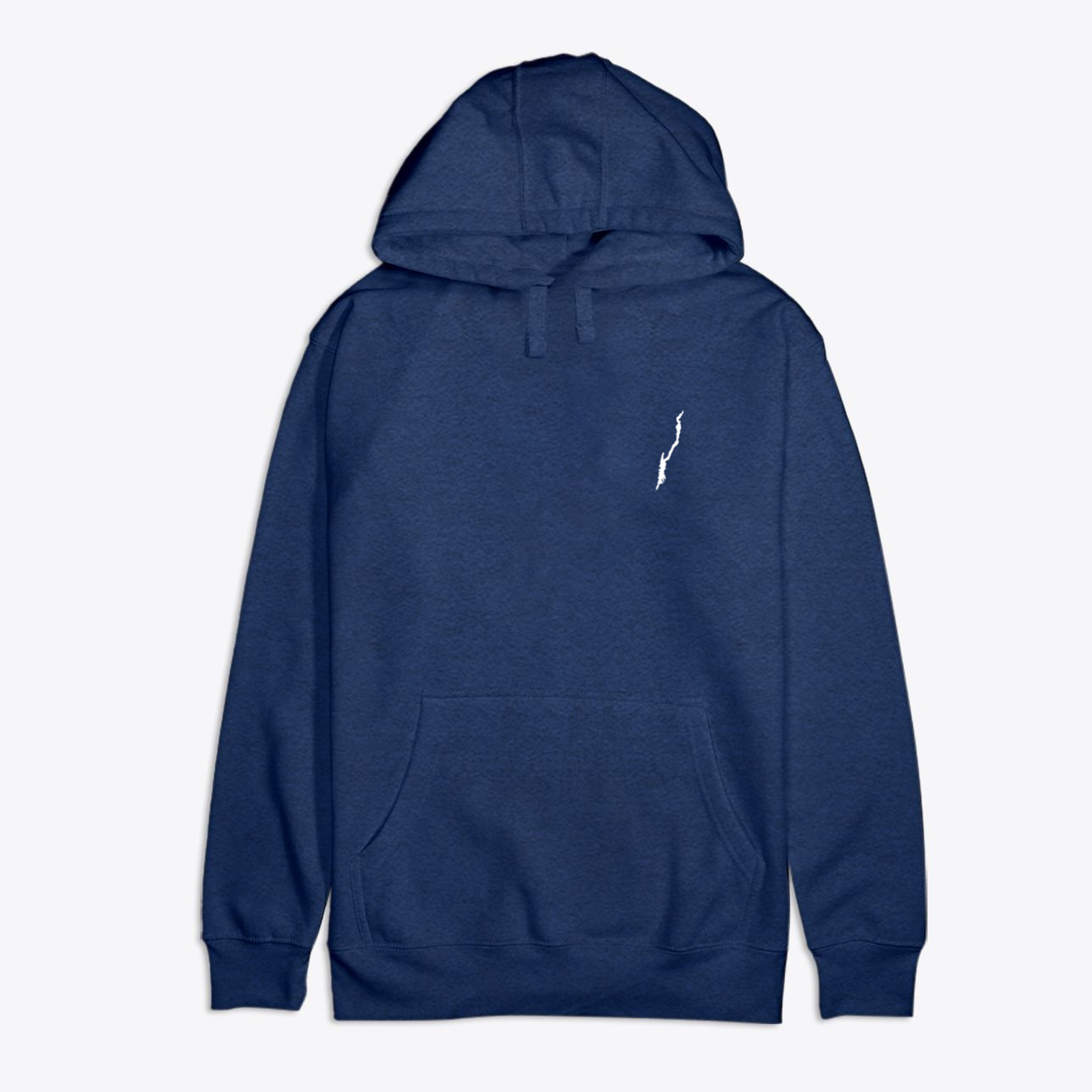 Lake George Hoodie - Premium Cotton Heritage Pullover blue