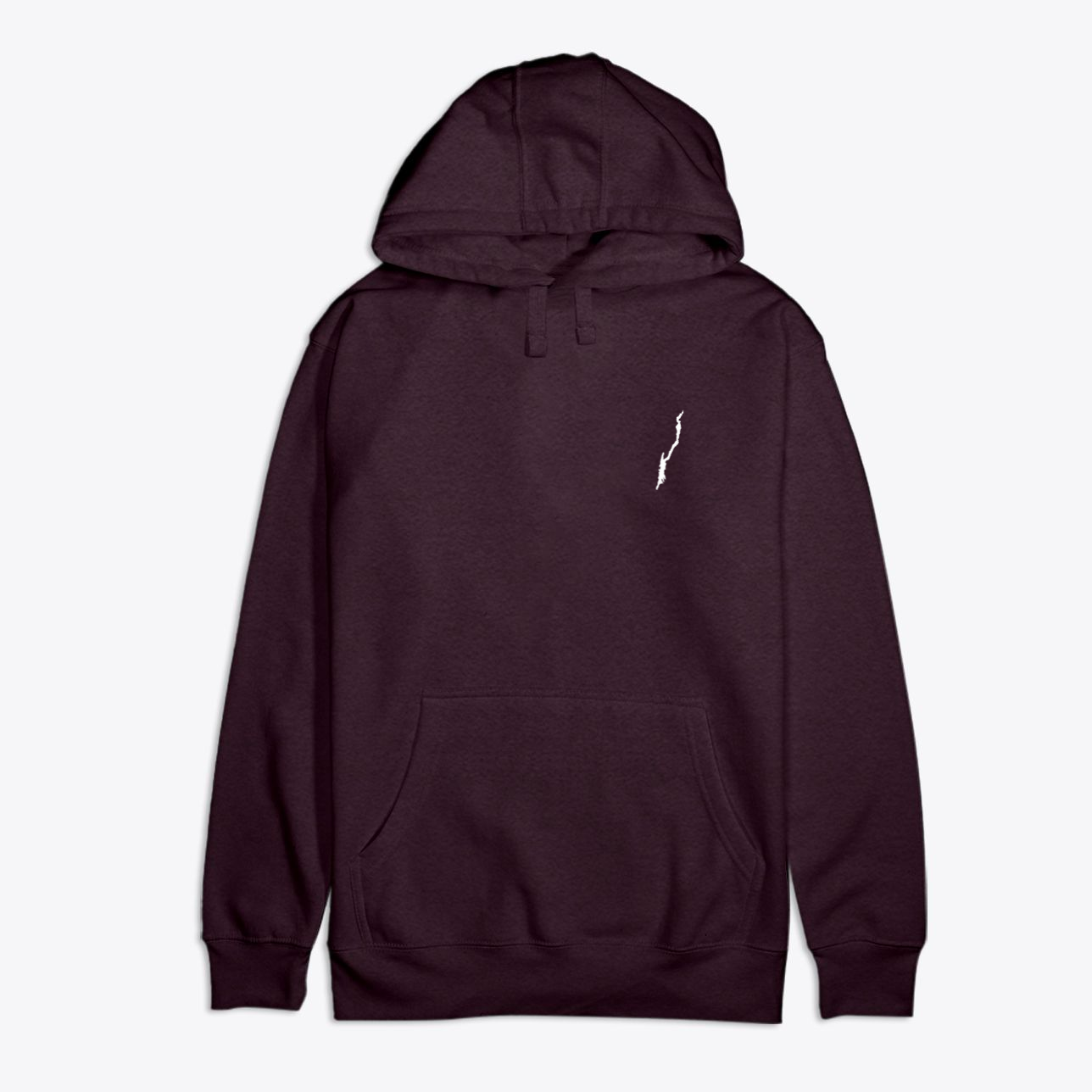 Lake George Hoodie - Premium Cotton Heritage Pullover deep purple
