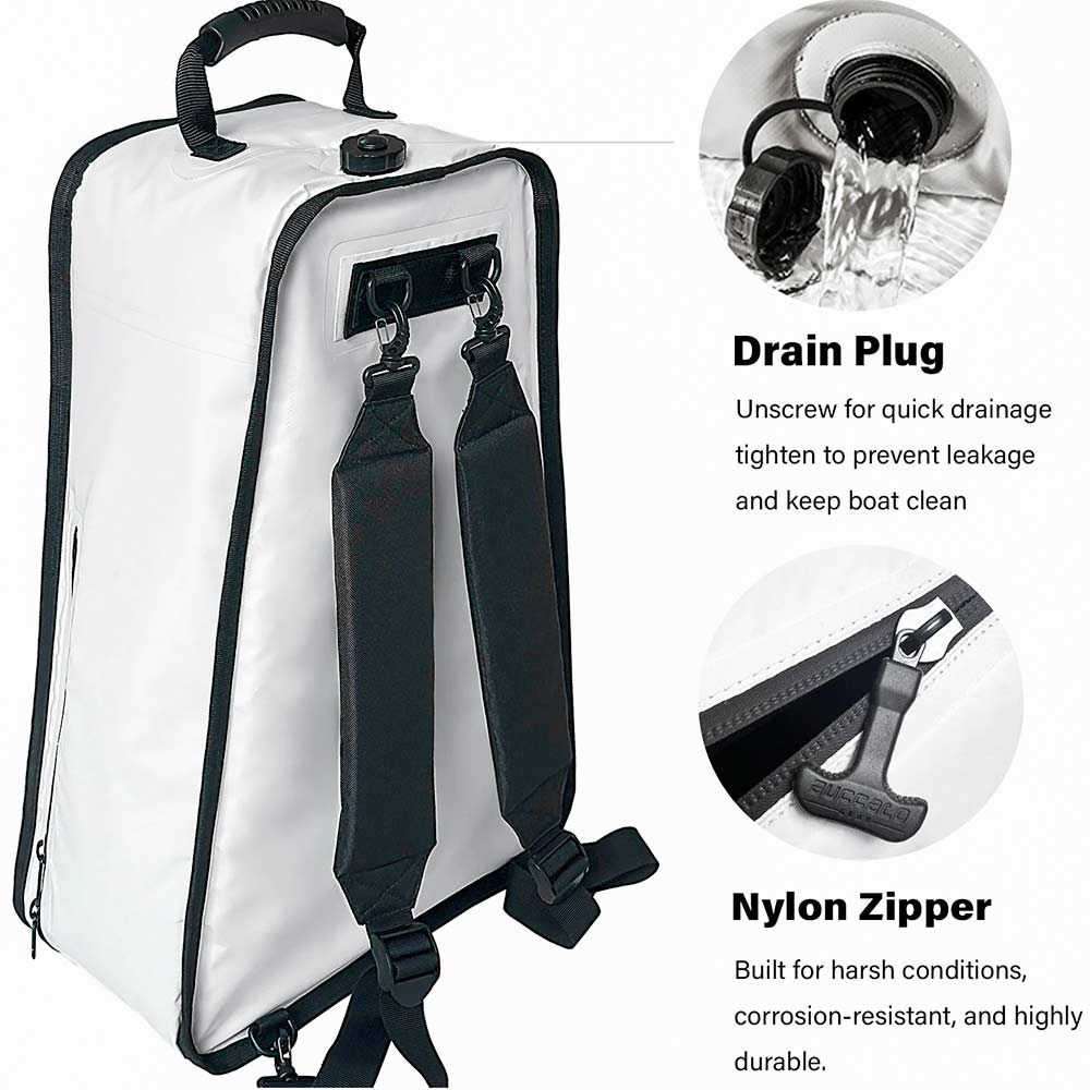 Buffalo Gear 25" Kayak Fish Cooler Bag — Insulated Kill Bag with Shoulder Strap
