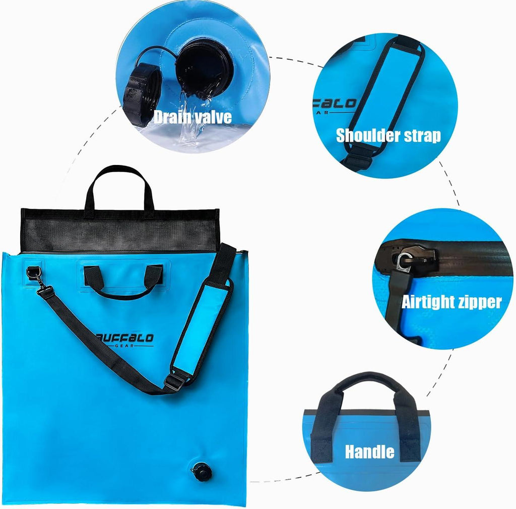 Tournament Weigh-In Bag with Mesh Insert — Waterproof, 24×25"
