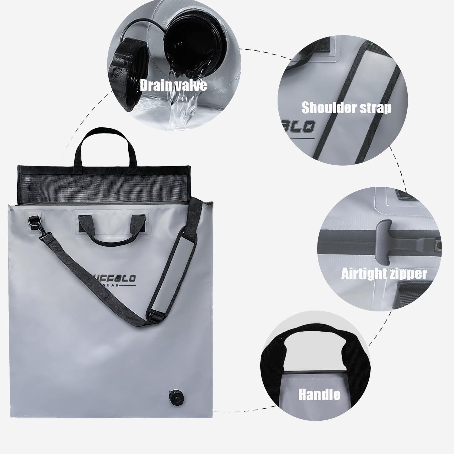 Tournament Weigh-In Bag with Mesh Insert — Waterproof, 24×25"