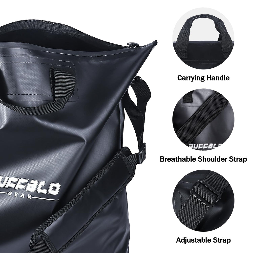 Waterproof Fish Bag with Aerator Pocket — 25", Live Bait & Tournament