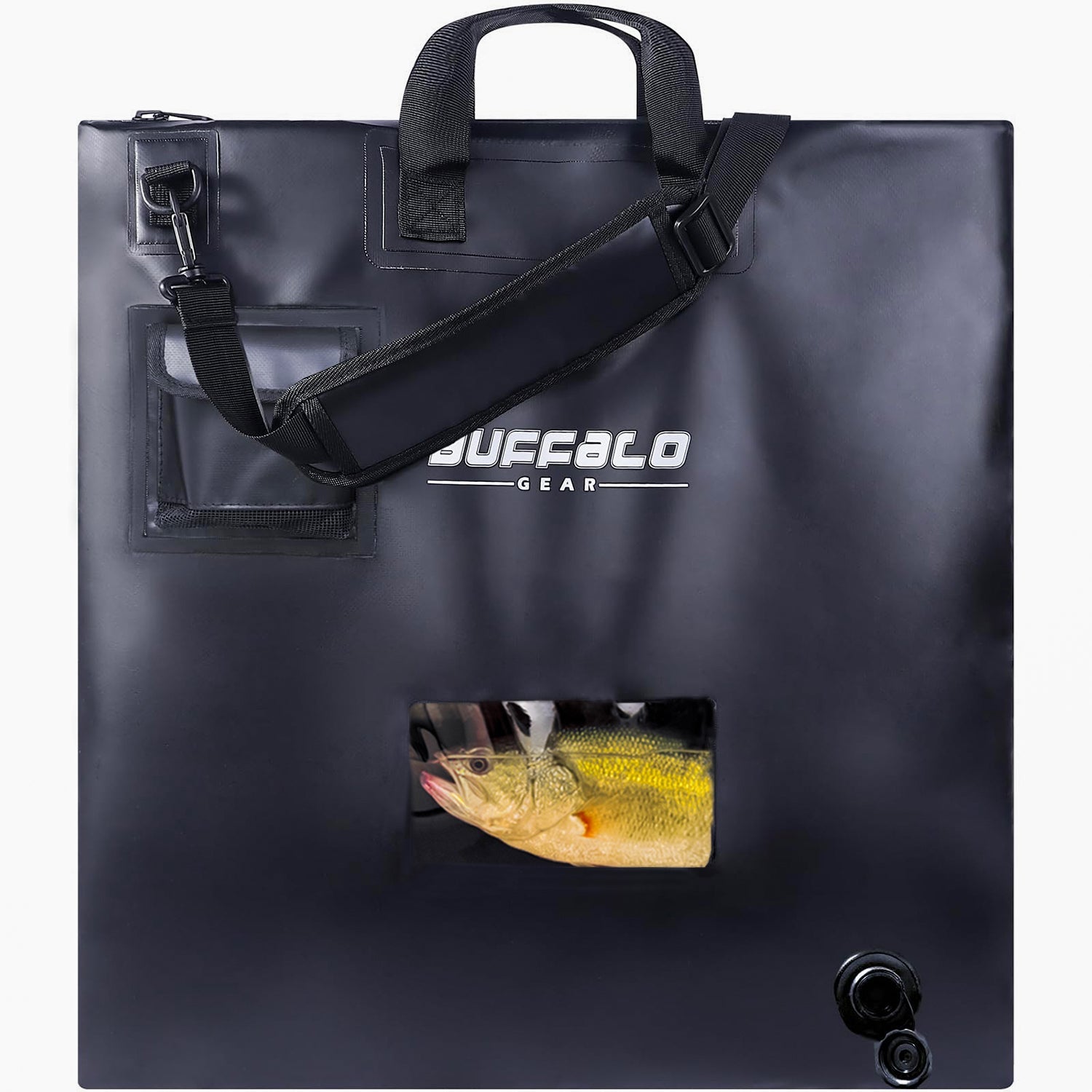 Waterproof Fish Bag with Aerator Pocket — 25", Live Bait & Tournament