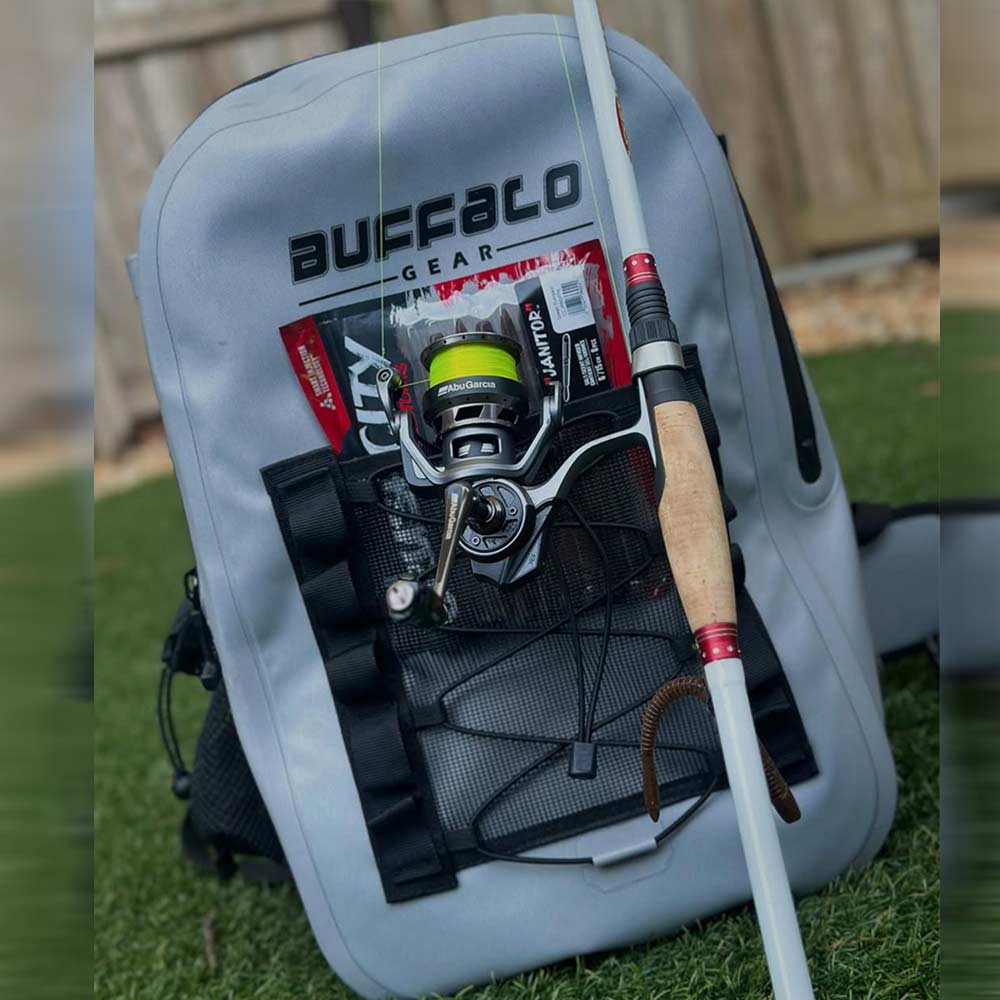Waterproof Fishing Backpack with Rod Holder — 27QT / 26L, 2 Colors