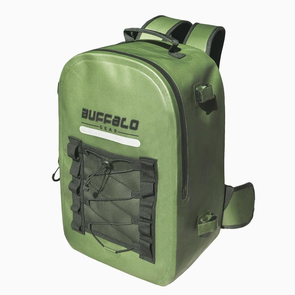 Waterproof Fishing Backpack with Rod Holder — 27QT / 26L, 2 Colors