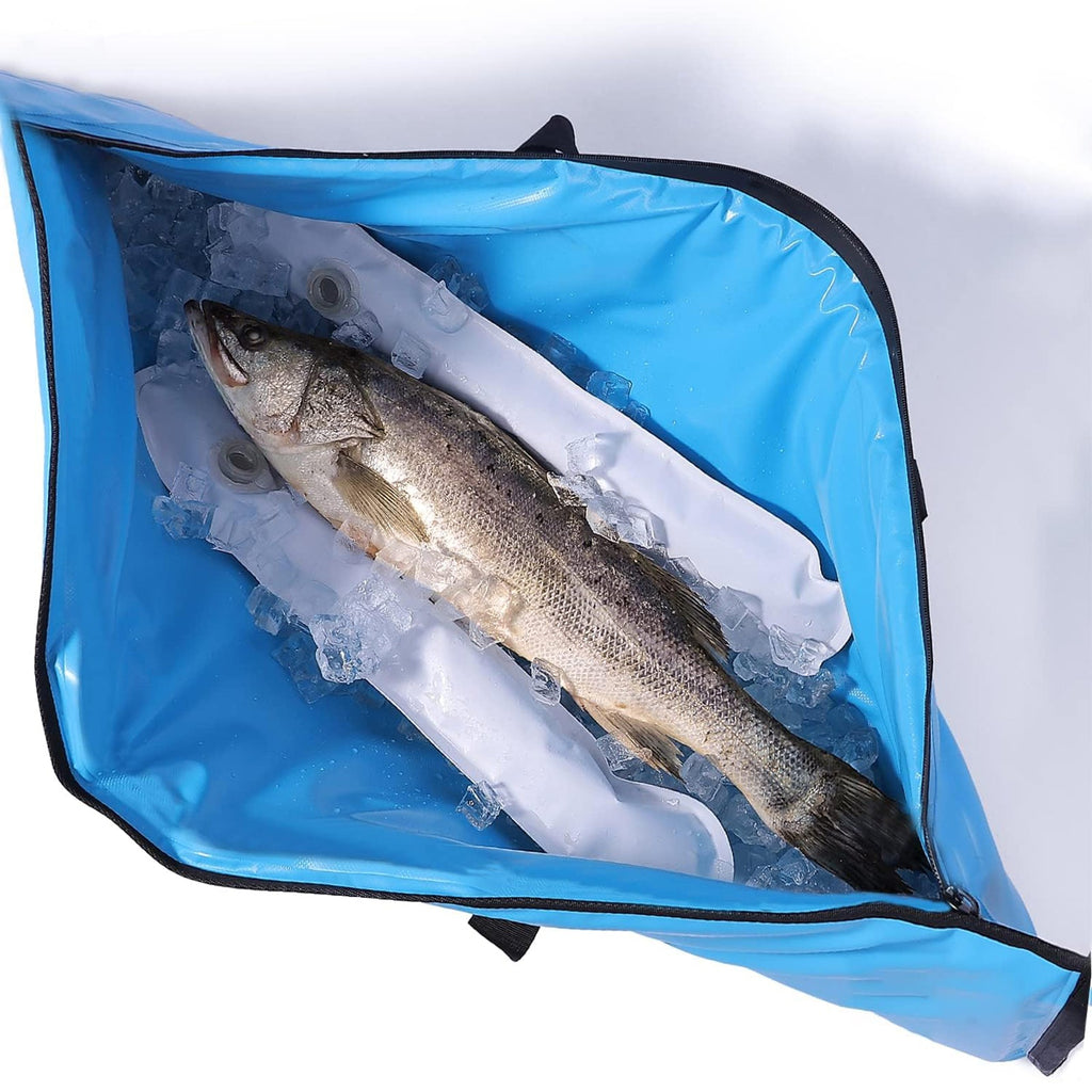 Insulated Fish Cooler Bag — 48×18", 24+ Hour Ice, 3 Colors