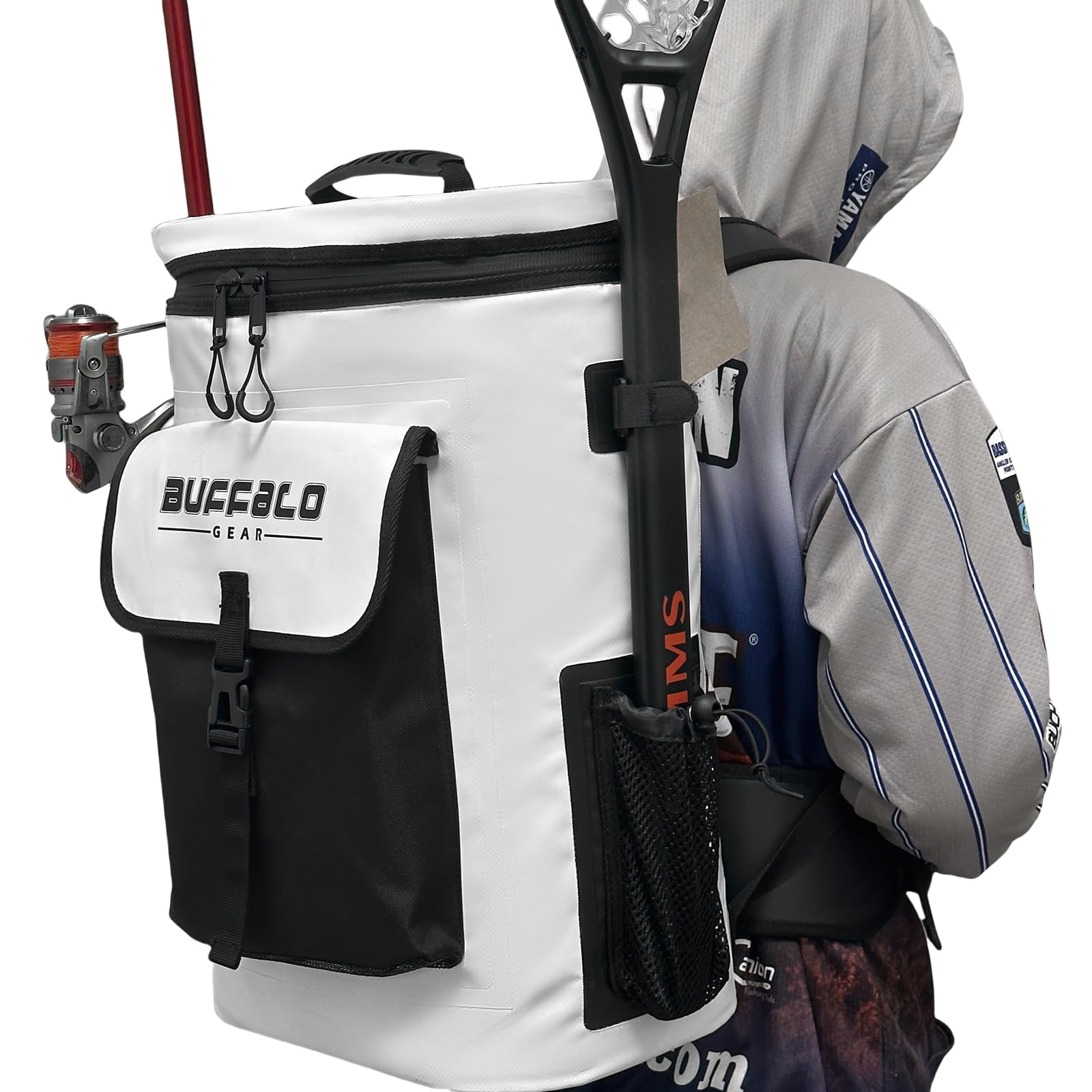 Fish Cooler Backpack — 31QT / 30L, 24–36hr Ice Retention, Rod Holders