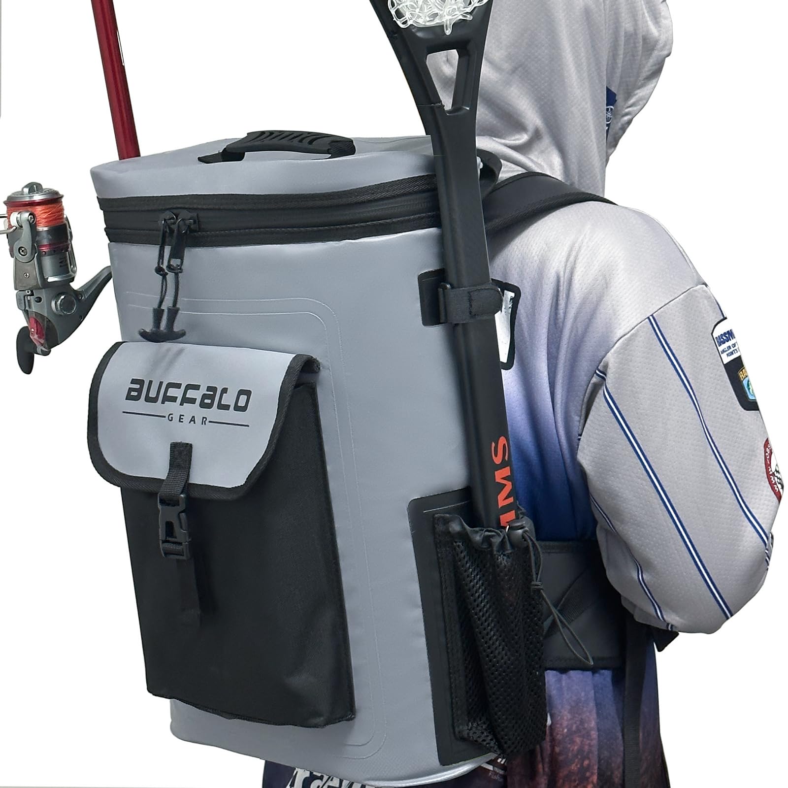 Fish Cooler Backpack — 31QT / 30L, 24–36hr Ice Retention, Rod Holders