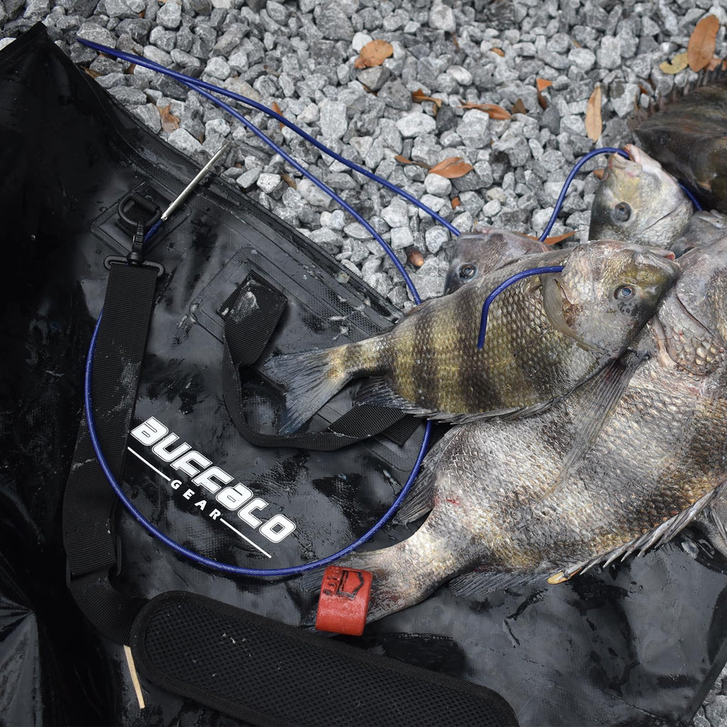 32" Waterproof Fish Bag with Aerator Pocket — Tournament & Live Bait