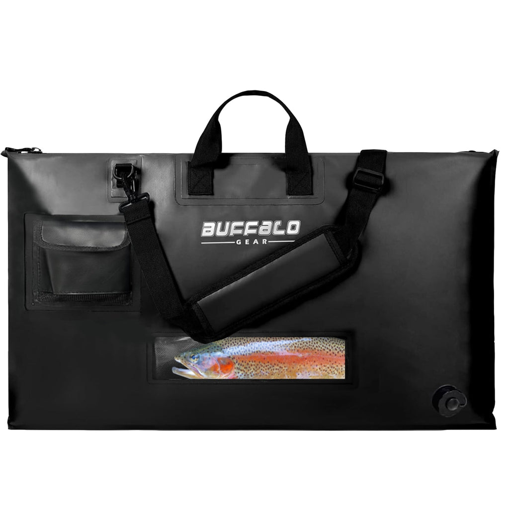 32" Waterproof Fish Bag with Aerator Pocket — Tournament & Live Bait