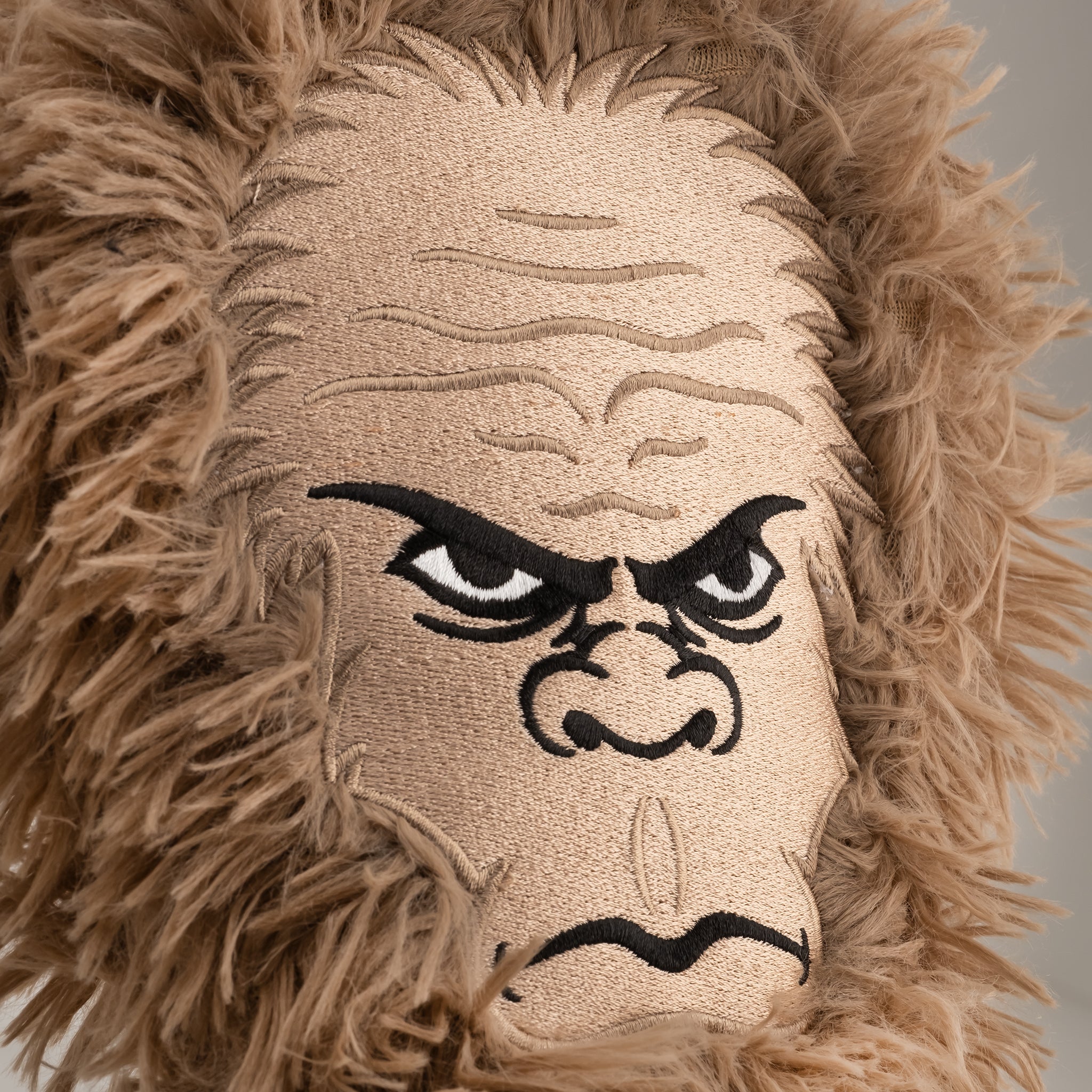 Close up of Bigfoot sasquatch golf driver cover
