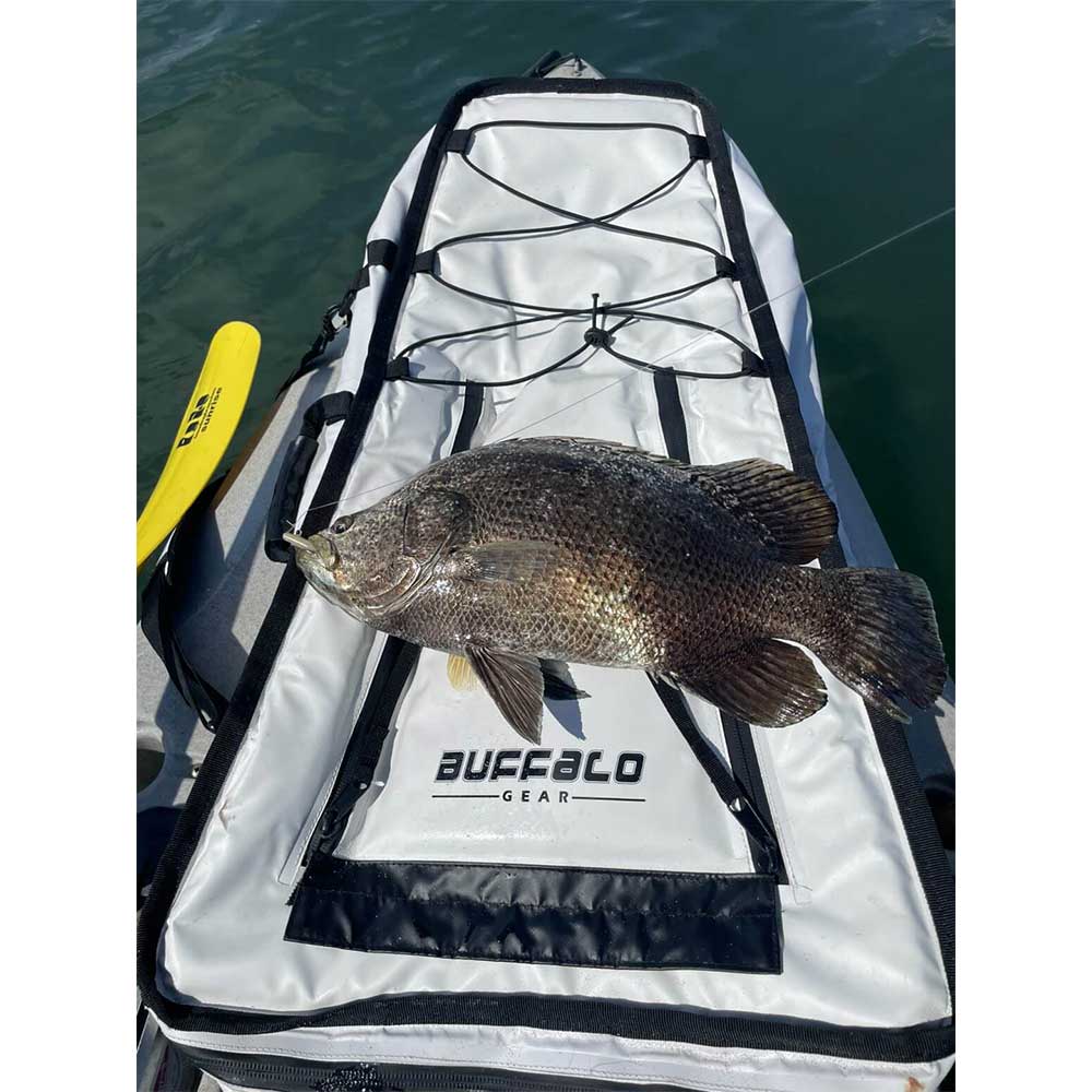 Buffalo Gear 36" Kayak Fish Cooler Bag — Waterproof Tarpaulin with Shoulder Strap