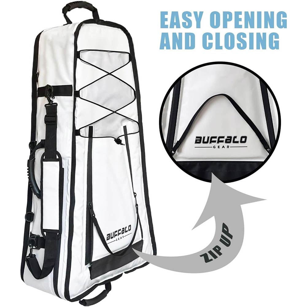 Buffalo Gear 36" Kayak Fish Cooler Bag — Waterproof Tarpaulin with Shoulder Strap