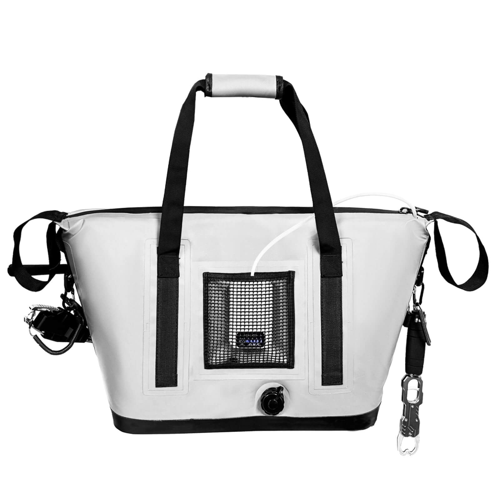 Buffalo Gear 37QT Fish Cooler Bag — 36-Hour Ice, Rod Holder & Live Fish Compartment