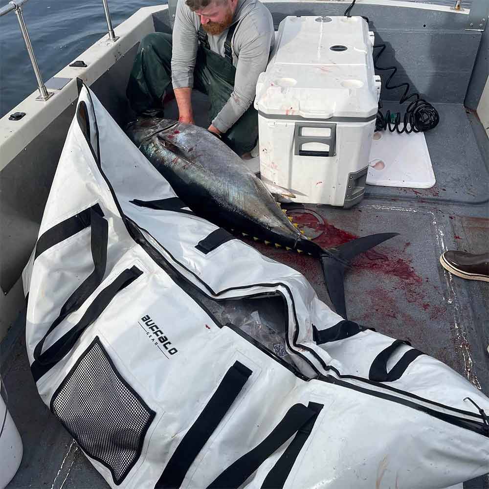 Extra-Large Fish Cooler Bag — 80×40", YKK Zipper, Tuna-Grade