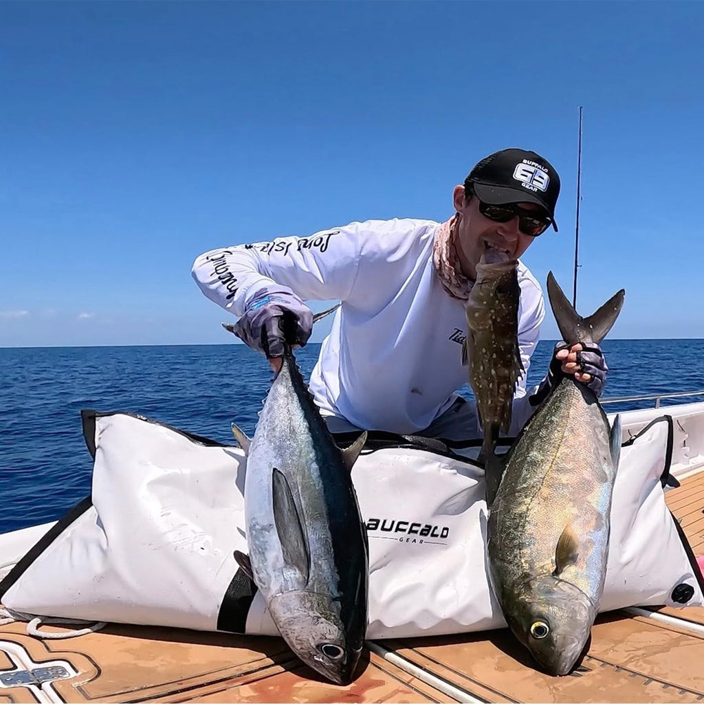 Insulated Fish Cooler Bag — 48×18", 24+ Hour Ice, 3 Colors