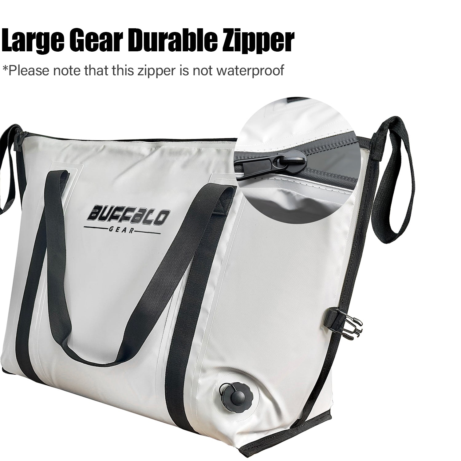 Insulated Fish Cooler Bag with Flat Bottom — 45QT / 42L