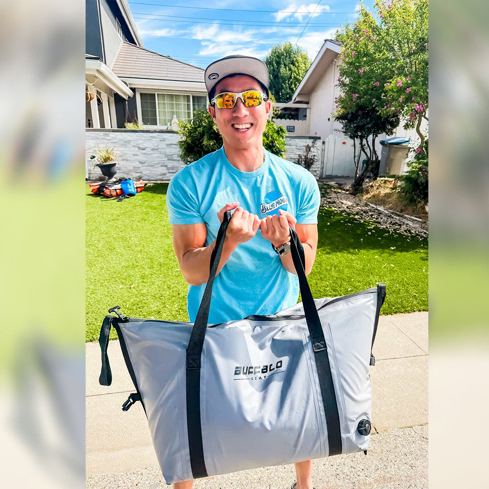 Insulated Fish Cooler Bag with Flat Bottom — 45QT / 42L