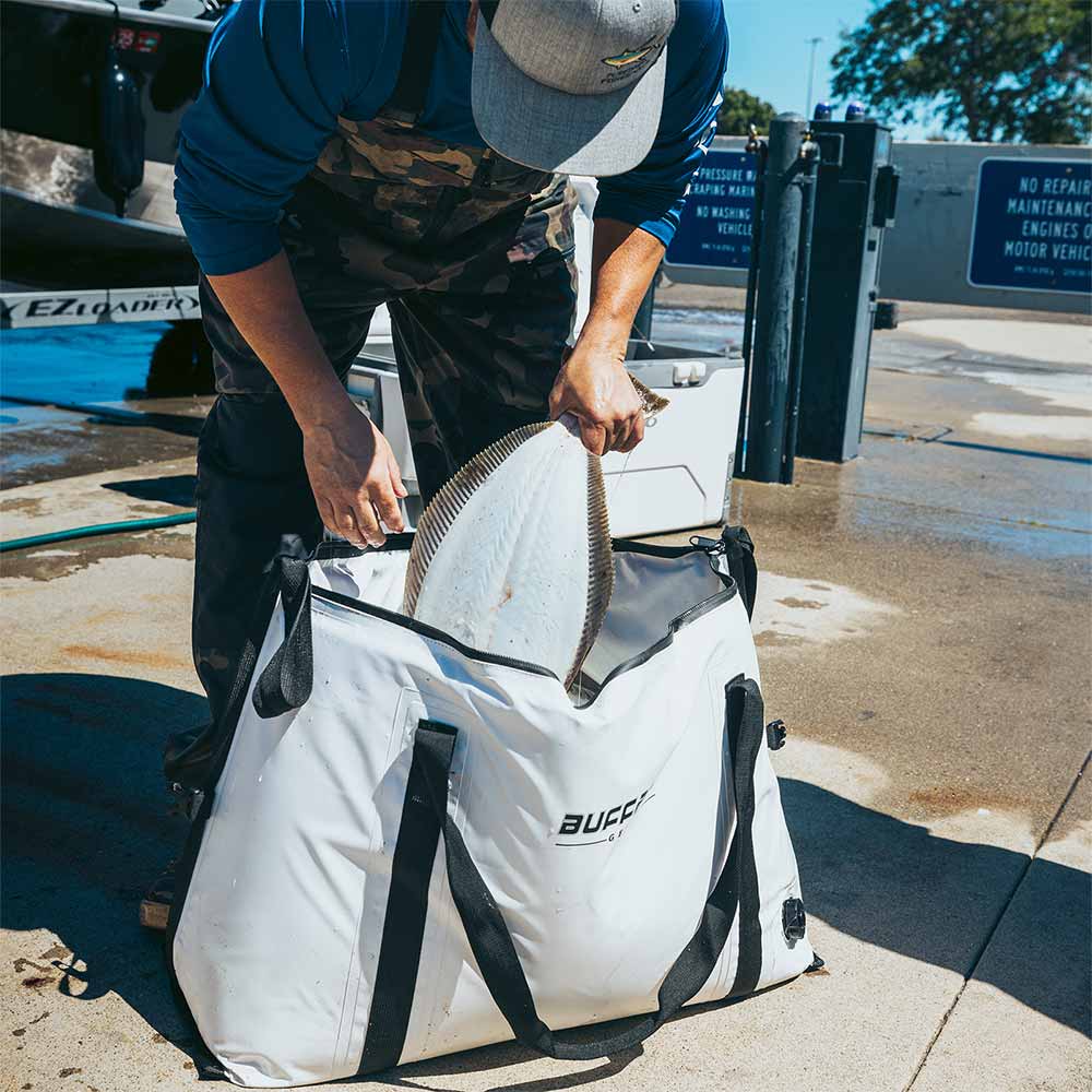 Insulated Fish Cooler Bag with Flat Bottom — 58QT / 55L