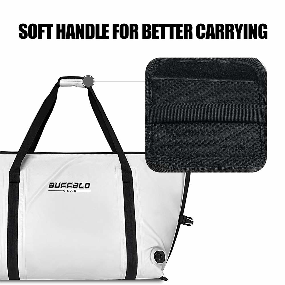 Insulated Fish Cooler Bag with Flat Bottom — 58QT / 55L