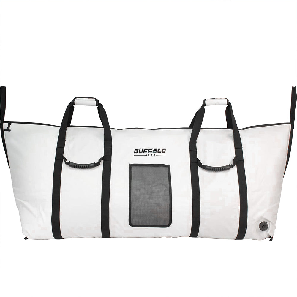 Fish Cooler Bag with Flat Bottom — 60×20", YKK Zipper, 48+ Hour Ice
