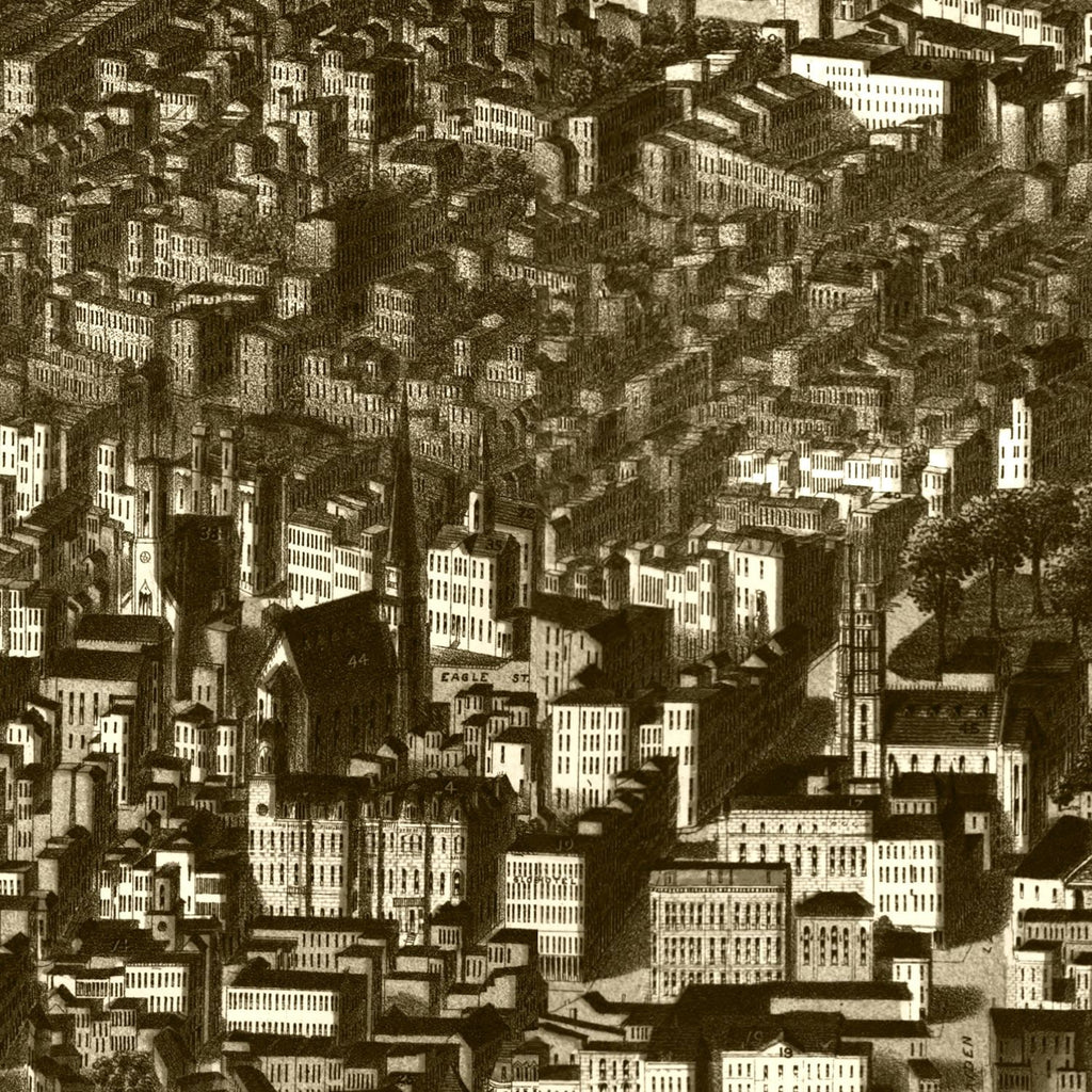 1879 Vintage Map Print of Albany, New York