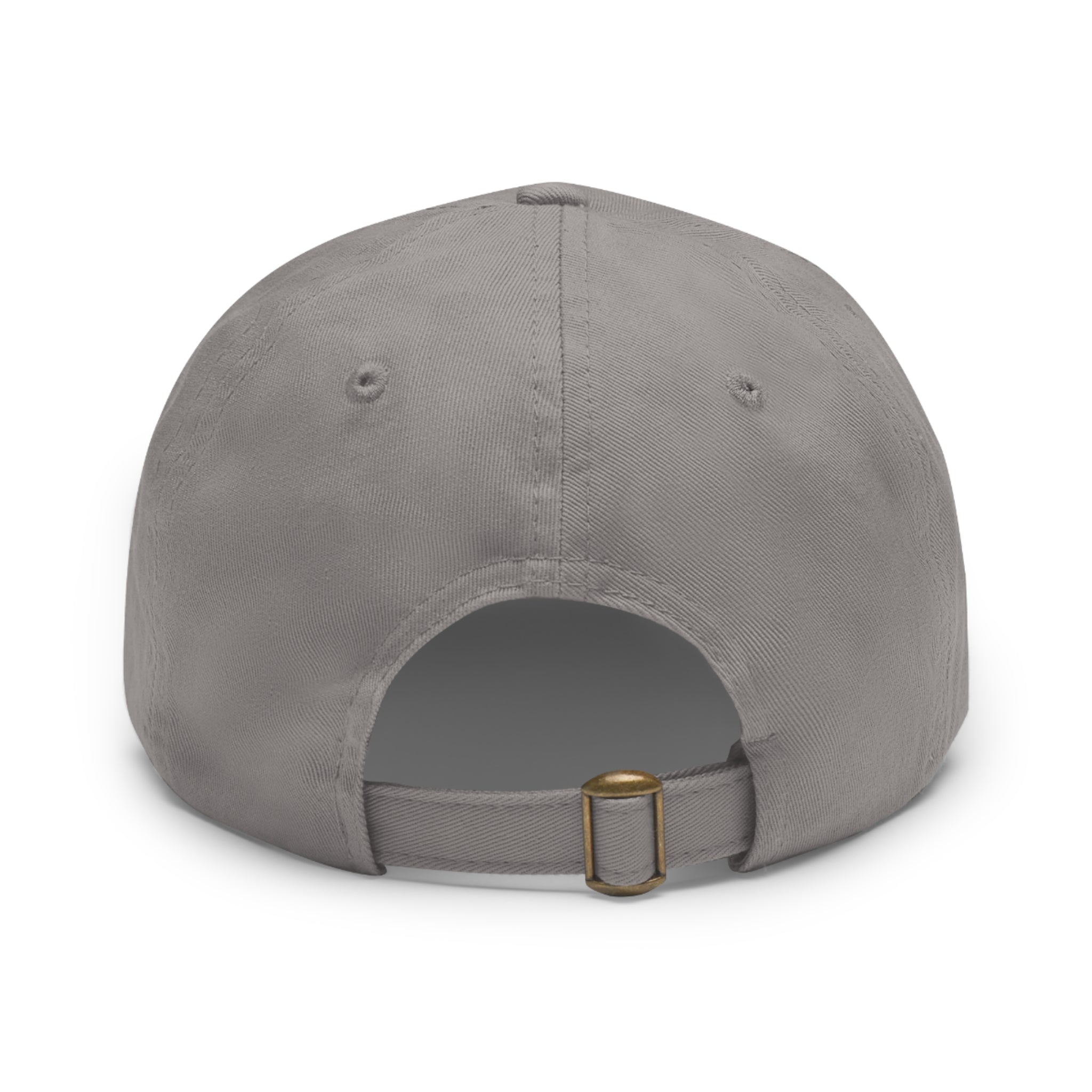 Lake George Round Leather Patch Dad Hat - Bear on Ice Design