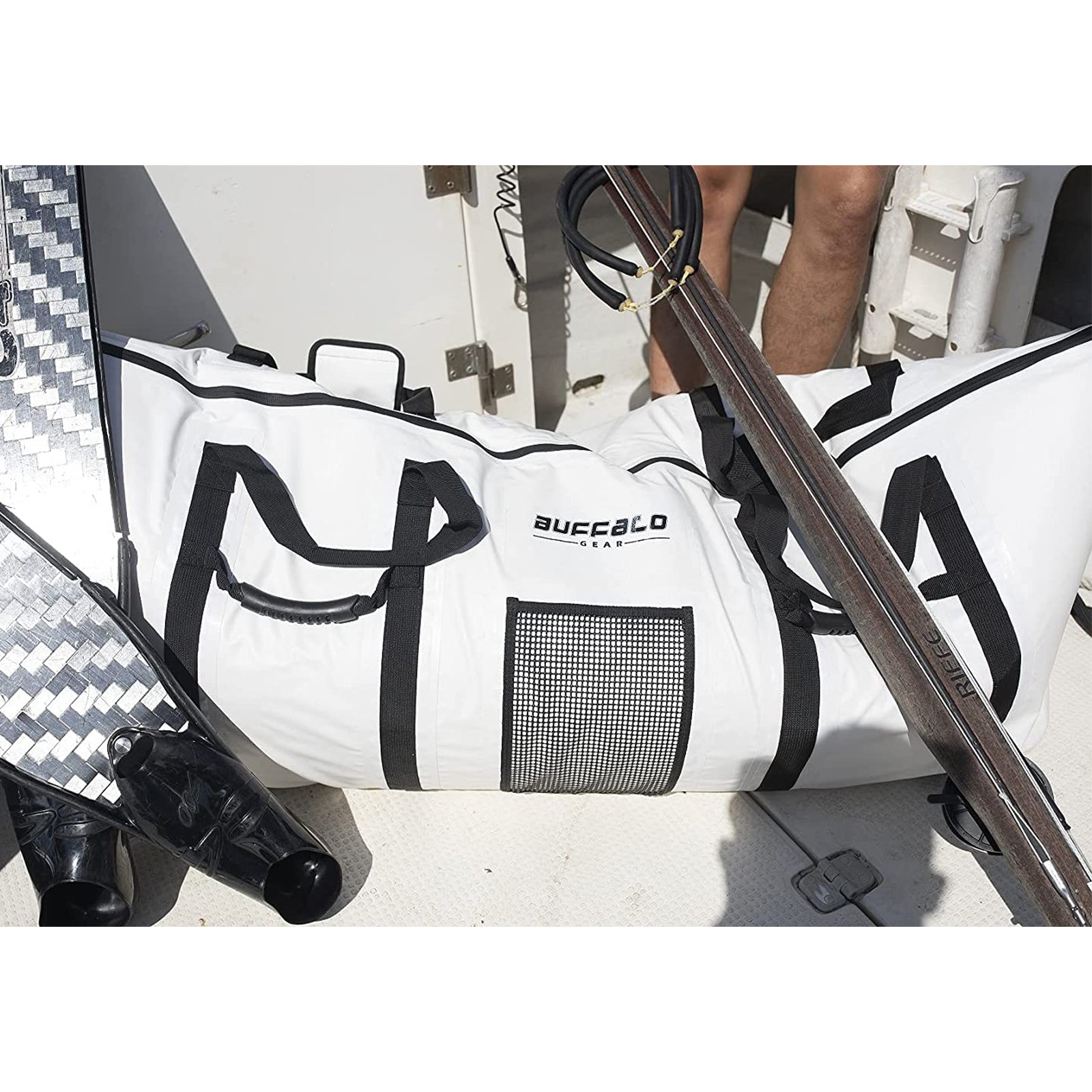 Fish Cooler Bag with Flat Bottom — 60×20", YKK Zipper, 48+ Hour Ice