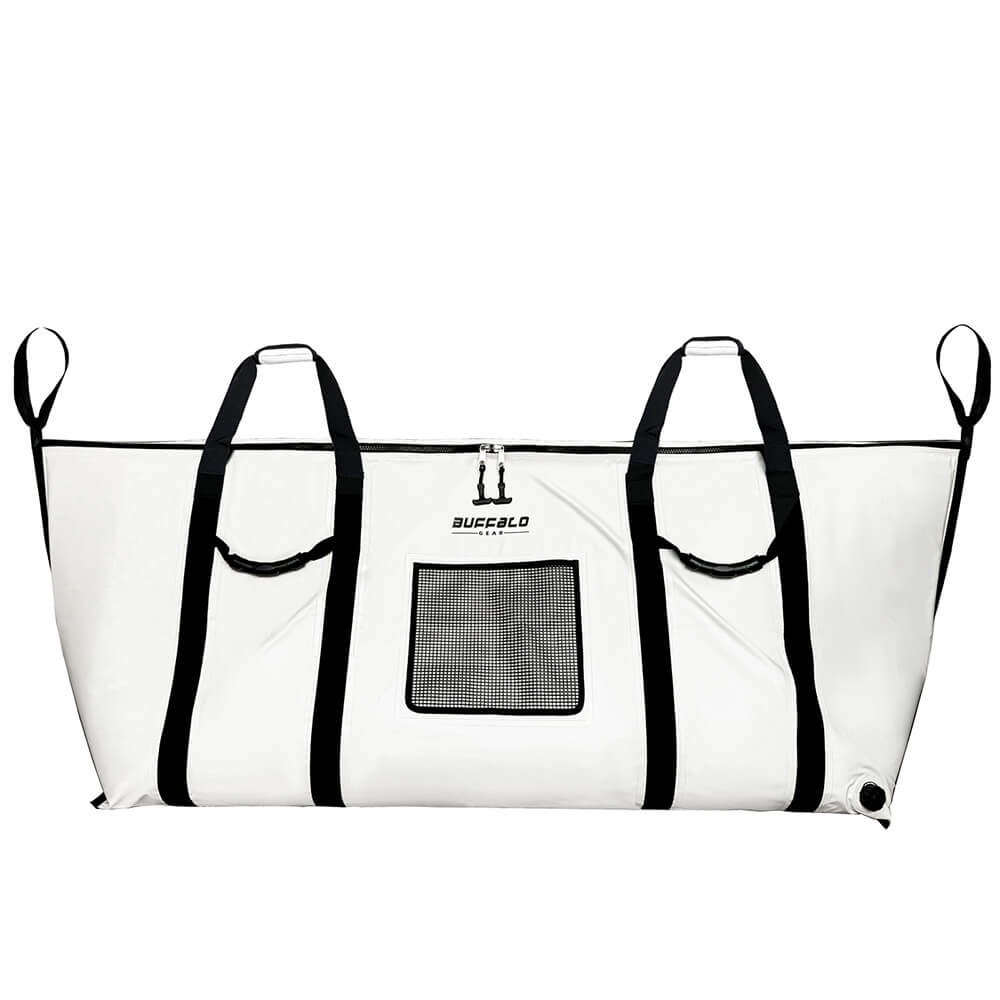 Fish Cooler Bag with Flat Bottom — 72×30", YKK Zipper, 48+ Hour Ice