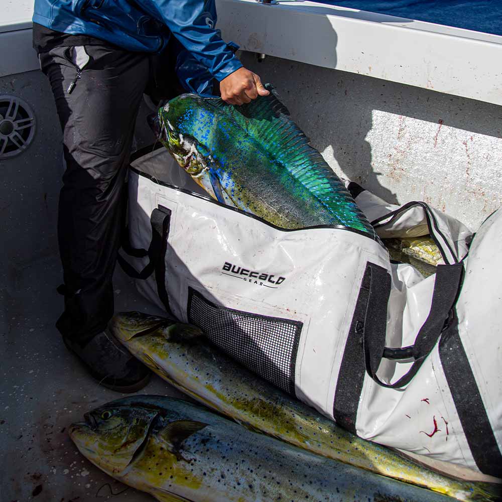 Fish Cooler Bag with Flat Bottom — 72×30", YKK Zipper, 48+ Hour Ice