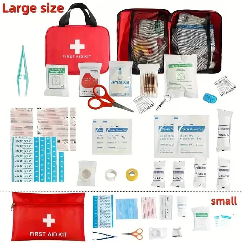 Portable First Aid Kit — Compact Emergency Kit for Hiking, Boating & Camping