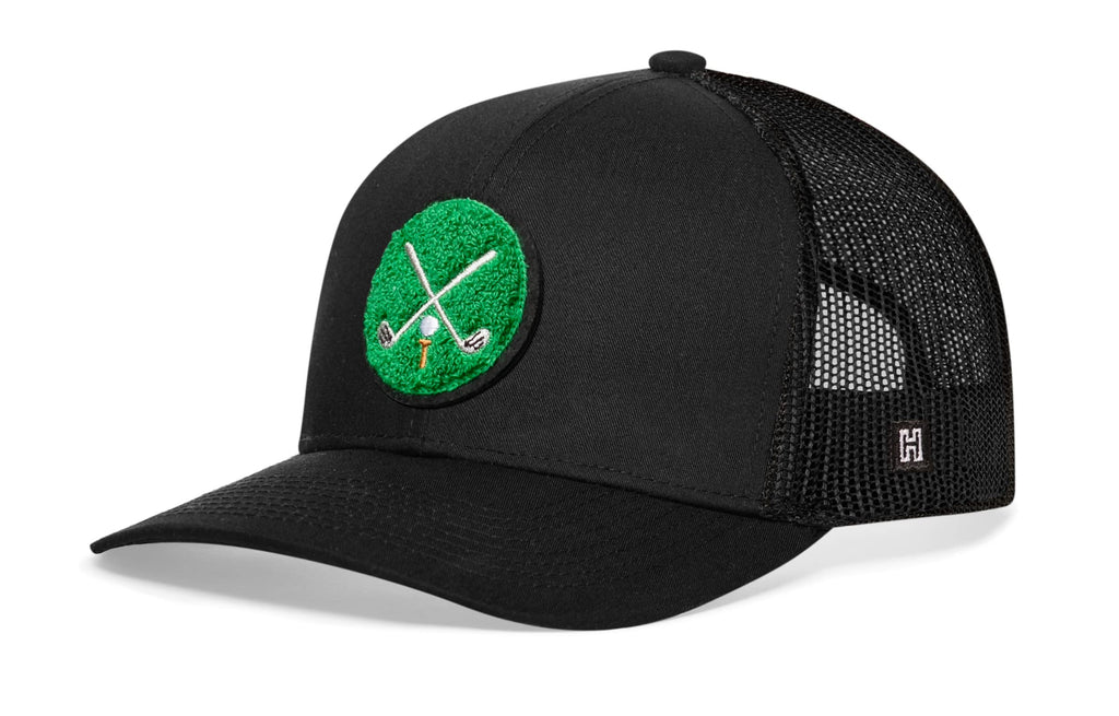 Haka Golf Trucker Hat with Club X chenille patch