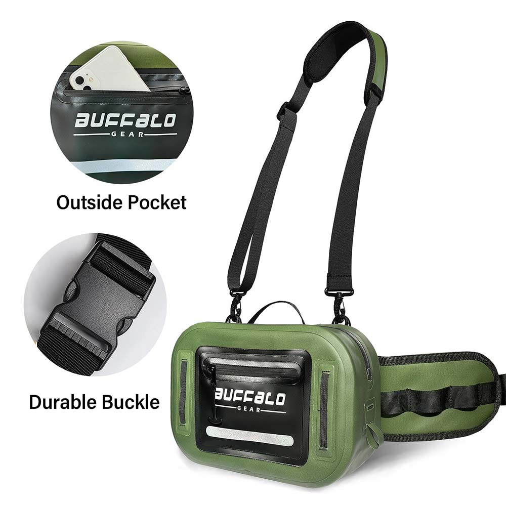 Waterproof Fishing Fanny Pack — 9.4QT / 8.9L, Fly Fishing & Wade Fishing