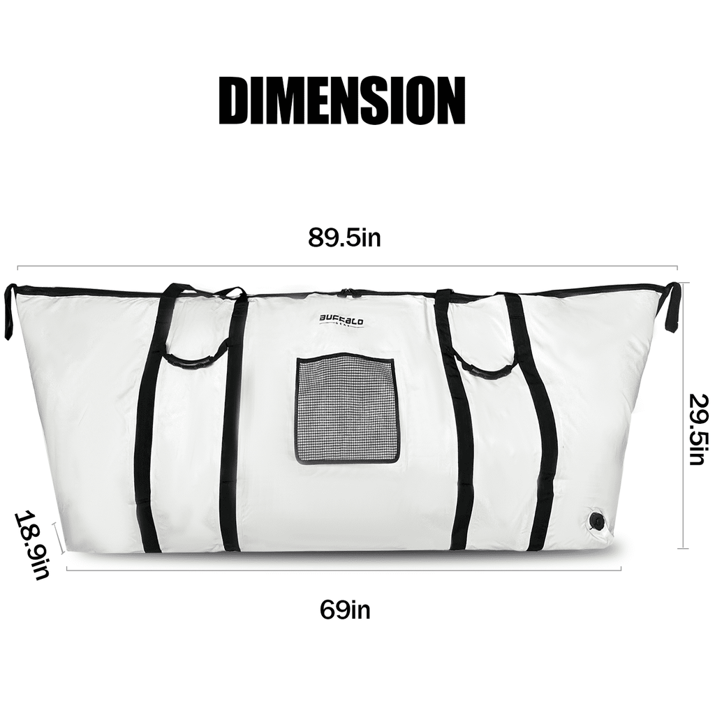 Extra-Large Fish Cooler Bag — 90", YKK Zipper, Tuna & Big Game