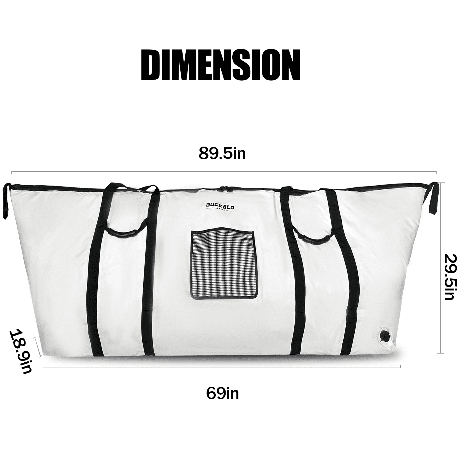 Extra-Large Fish Cooler Bag — 90", YKK Zipper, Tuna & Big Game