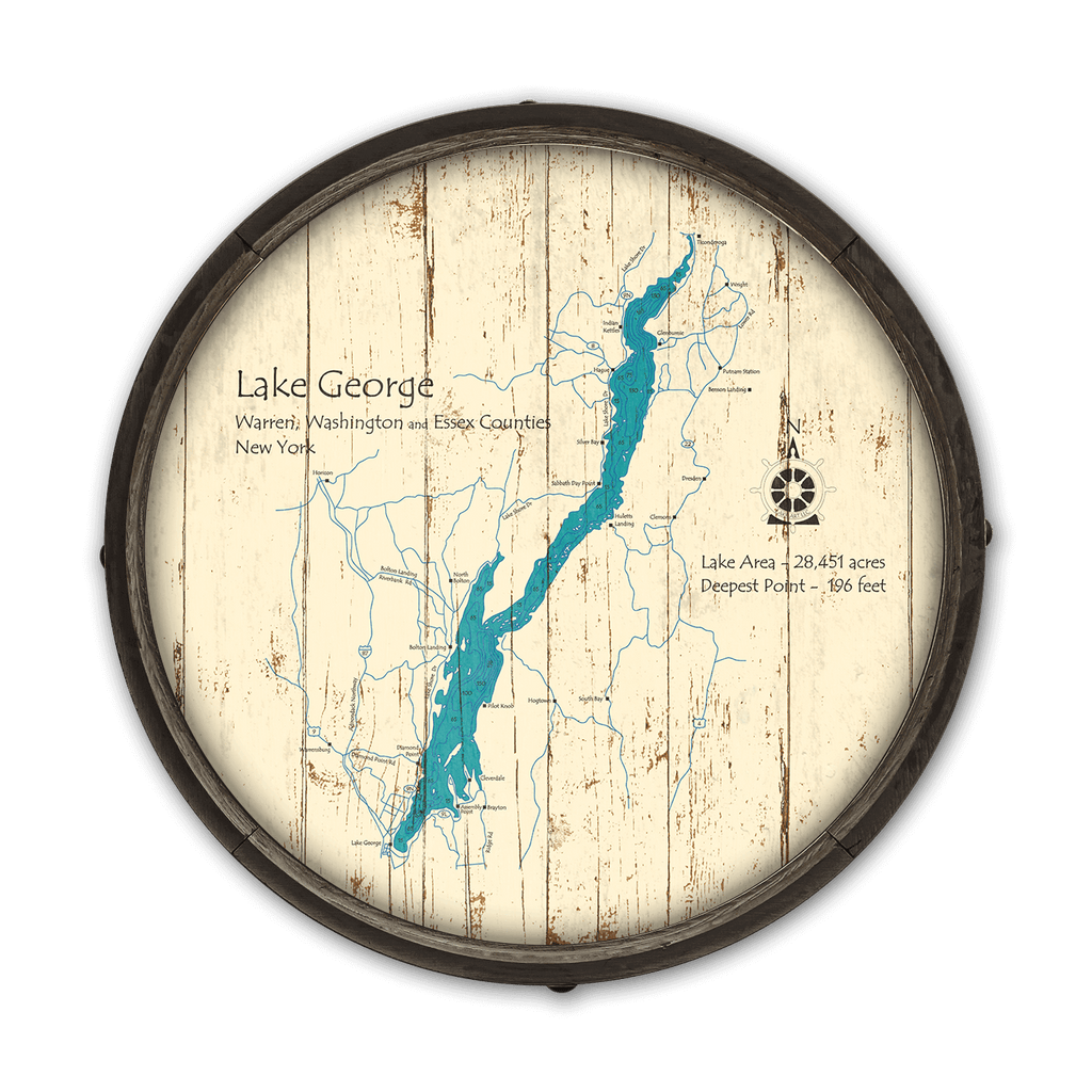 Lake George, New York on a Barrel End