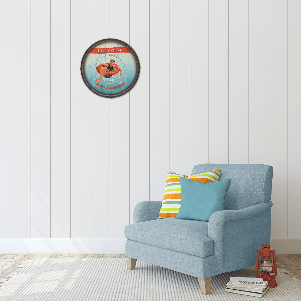 Play This Summer: Boy - Barrel End Wall Art